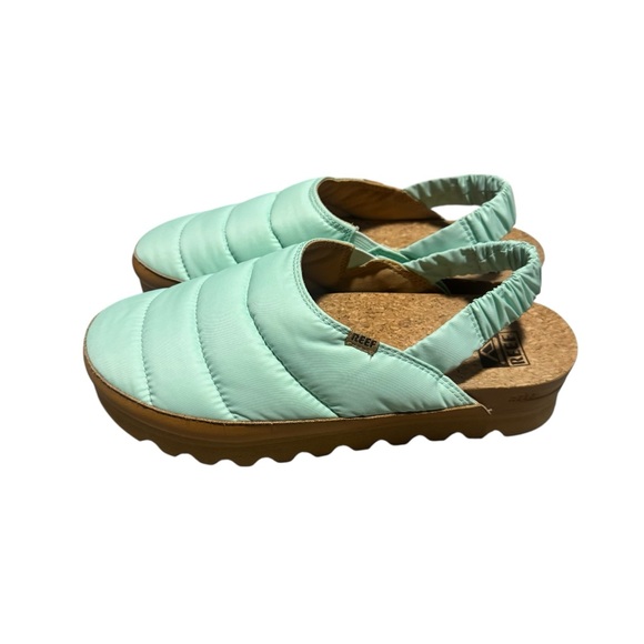 Reef Puff Puff Sage Mint Women's Slip On Clog Quilted Casual Outdoor Size 8 - Picture 7 of 7